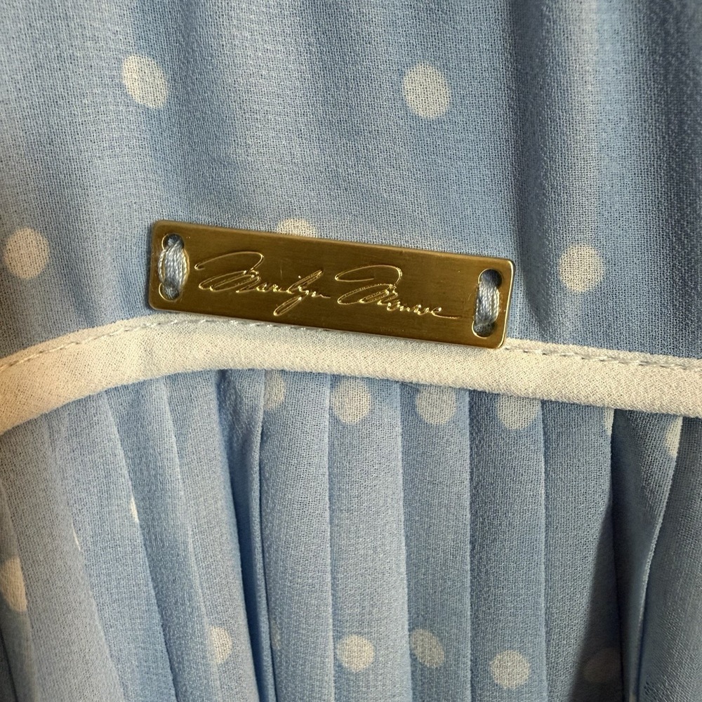Torrid x Marilyn Monroe Iconic Blue Dress Polka Dots Size 22 Retro 1950s - Picture 7 of 8
